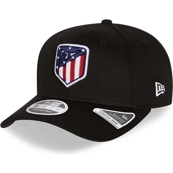 sort-buet-snapback-9fifty-essential-stretch-fit-kasket-fra-atletico-de-madrid-lfp-fra-new-era