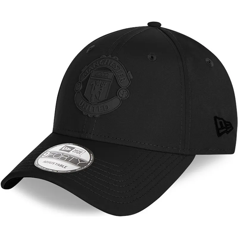 kasketter-buet-sort-justerbar-rem-9forty-rubber-patch-fra-manchester-united-football-club-premier-league-af-new-era kasketter-buet-sort-justerbar-rem-9forty-rubber-patch-fra-manchester-united-football-club-premier-league-af-new-era