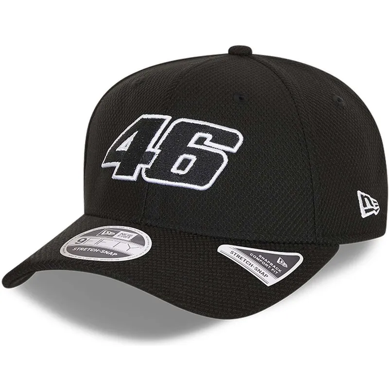 kasketter-buet-sort-snapback-9fifty-diamond-era-stretch-fit-fra-valentino-rossi-vr46-motogp-af-new-era