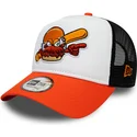 charlotte-knights-milb-a-frame-hvid-sort-og-orange-trucker-kasket-fra-new-era