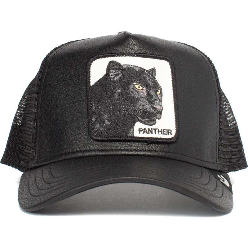 trucker-kasket-sort-panter-panther-truth-will-prevail-the-farm-fra-goorin-bros