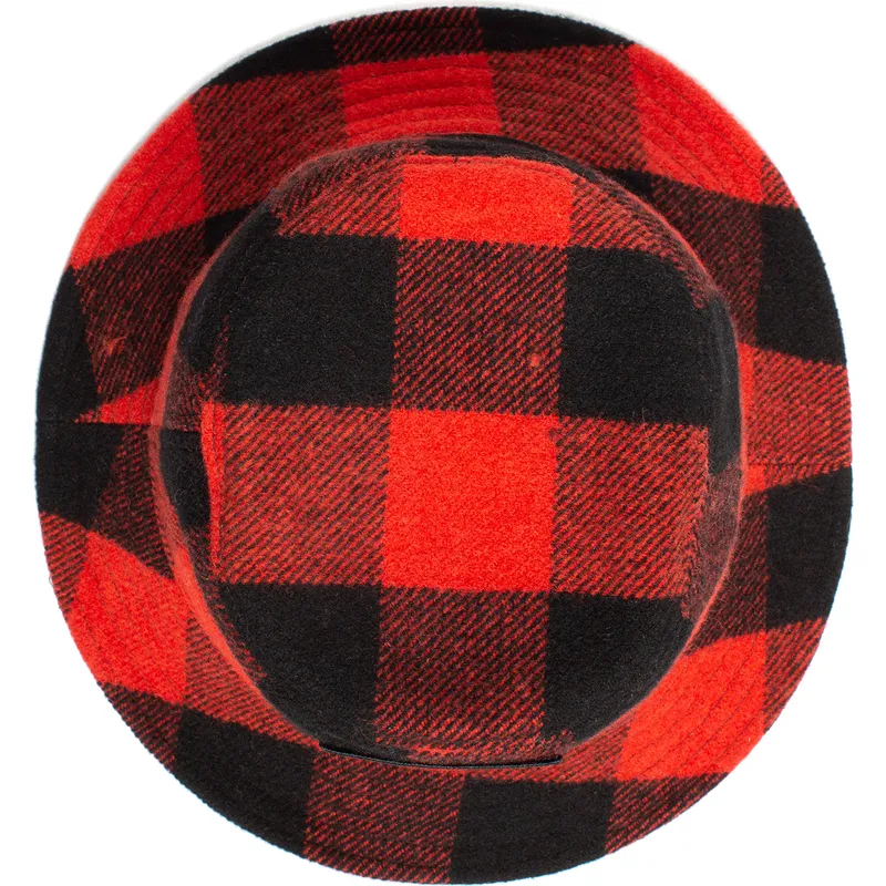 spande-buet-rod-snapback-fra-bucket-rojo-y-negro-bufalo-buffalo-i-m-a-little-hoarse-the-farm-the-farm-af-goorin-bros