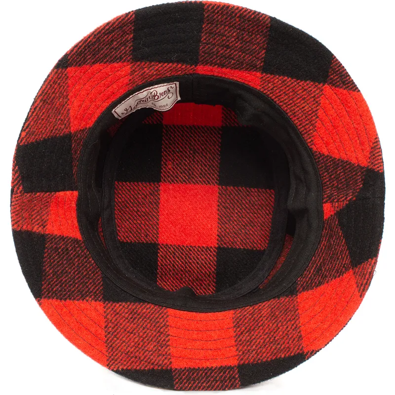 spande-buet-rod-snapback-fra-bucket-rojo-y-negro-bufalo-buffalo-i-m-a-little-hoarse-the-farm-the-farm-af-goorin-bros