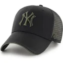 sort-trucker-kasket-med-gront-mvp-dagwood-logo-fra-new-york-yankees-mlb-fra-47-brand
