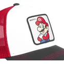 hvid-rod-og-sort-trucker-kasket-mario-smb-mar-super-mario-bros-fra-capslab