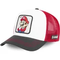 hvid-rod-og-sort-trucker-kasket-mario-smb-mar-super-mario-bros-fra-capslab