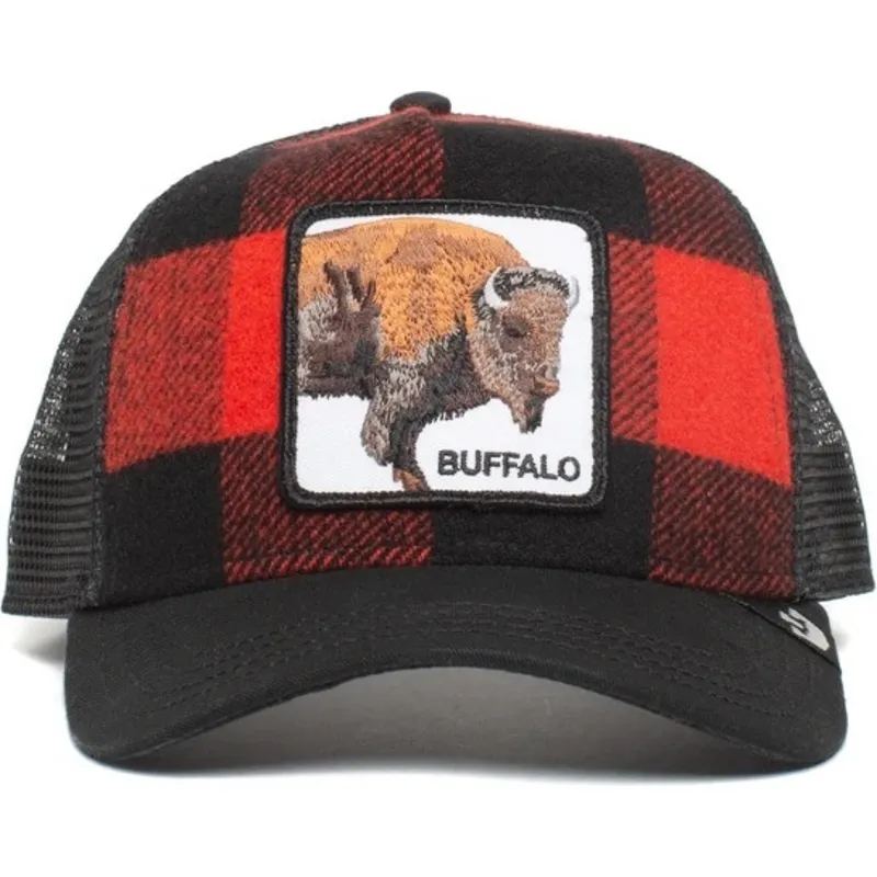 goorin-bros-buffalo-rod-og-sort-trucker-kasket-med-boffel
