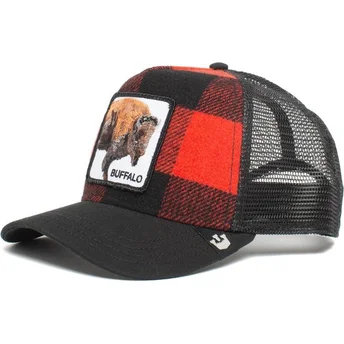 goorin-bros-buffalo-rod-og-sort-trucker-kasket-med-boffel