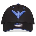 sort-snapback-kasket-med-buet-skygge-nightwing-dc-comics-fra-difuzed
