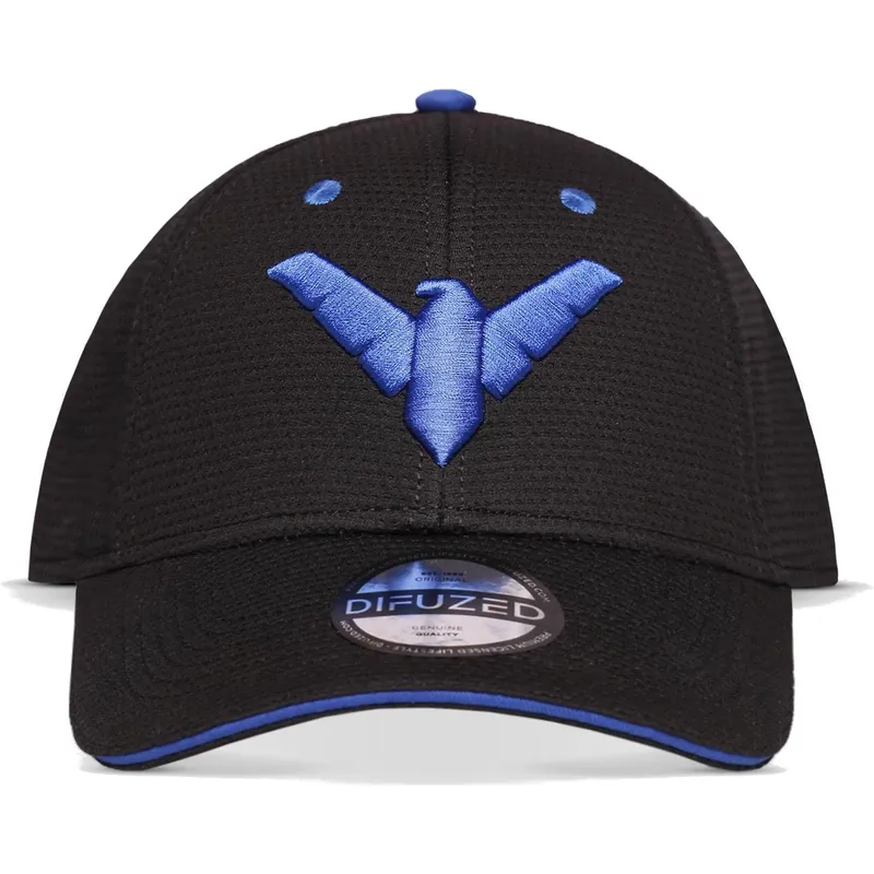 sort-buet-snapback-kasket-nightwing-dc-comics-fra-difuzed