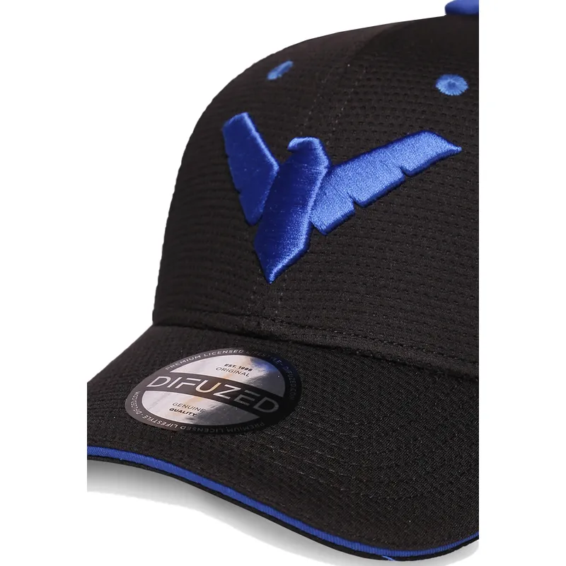 sort-buet-snapback-kasket-nightwing-dc-comics-fra-difuzed