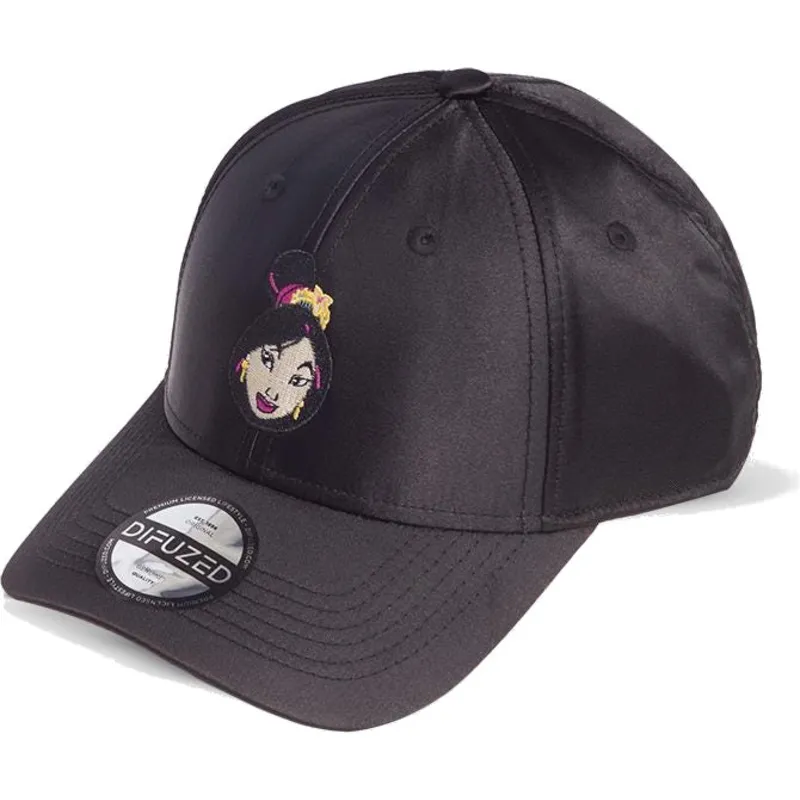 sort-justerbar-curved-cap-mulan-disney-fra-difuzed