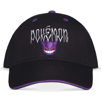 sort-snapback-kasket-med-buet-skygge-gengar-pokemon-fra-difuzed