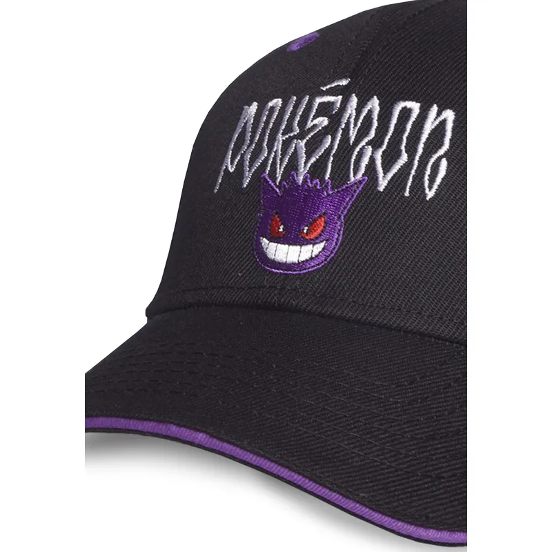 sort-snapback-kasket-med-buet-skygge-gengar-pokemon-fra-difuzed