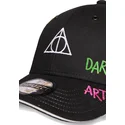 sort-justerbar-kasket-med-buet-skygge-til-drenge-dodens-hallows-wizards-unite-harry-potter-fra-difuzed