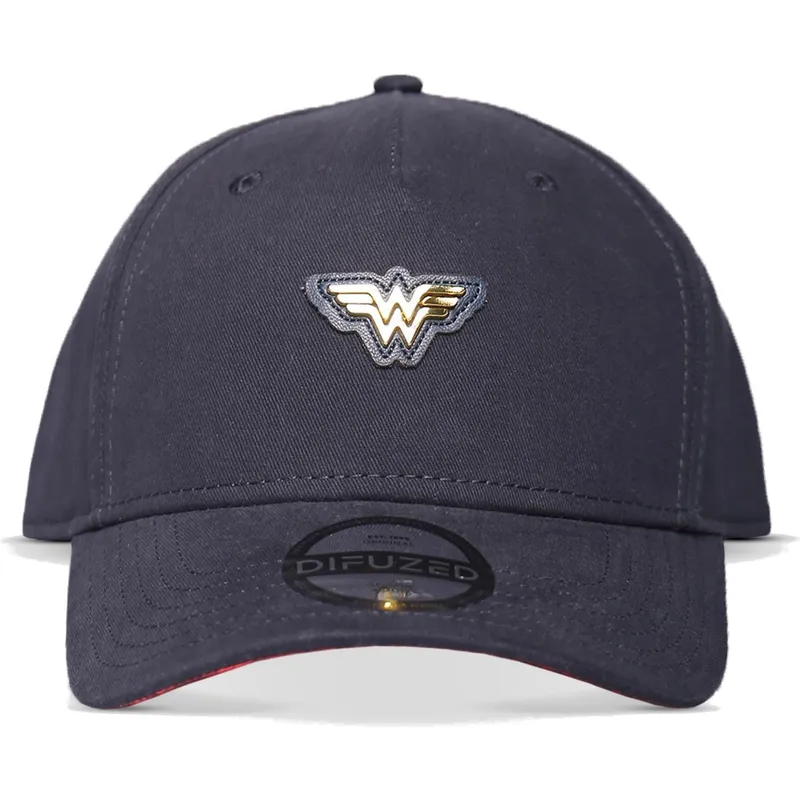 marinebla-buet-snapback-kasket-wonder-woman-logo-dc-comics-fra-difuzed