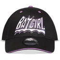 sort-snapback-kasket-med-buet-skygge-batgirl-dc-comics-fra-difuzed