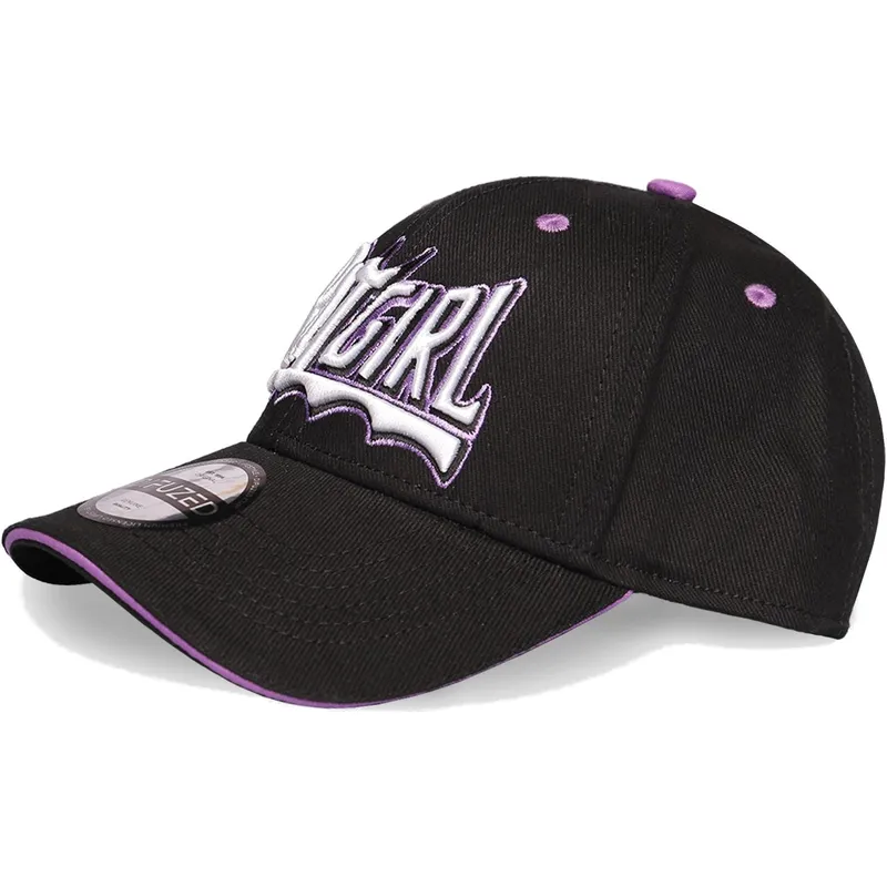 sort-snapback-kasket-med-buet-skygge-batgirl-dc-comics-fra-difuzed