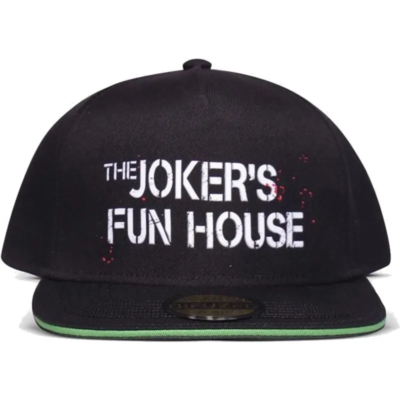 sort-flat-snapback-kasket-joker-fun-house-dc-comics-fra-difuzed