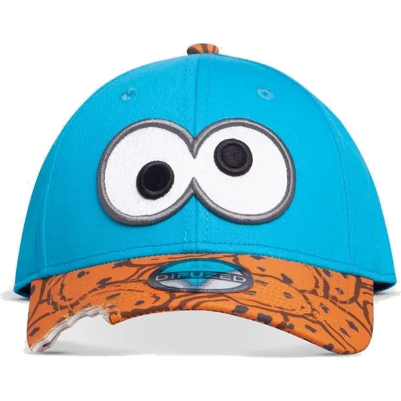 kasketter-buet-bla-snapback-marron-monstruo-fra-las-galletas-barrio-sesamo-af-difuzed