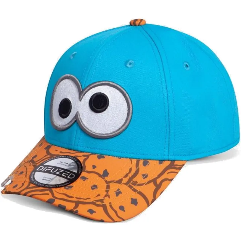 kasketter-buet-bla-snapback-marron-monstruo-fra-las-galletas-barrio-sesamo-af-difuzed