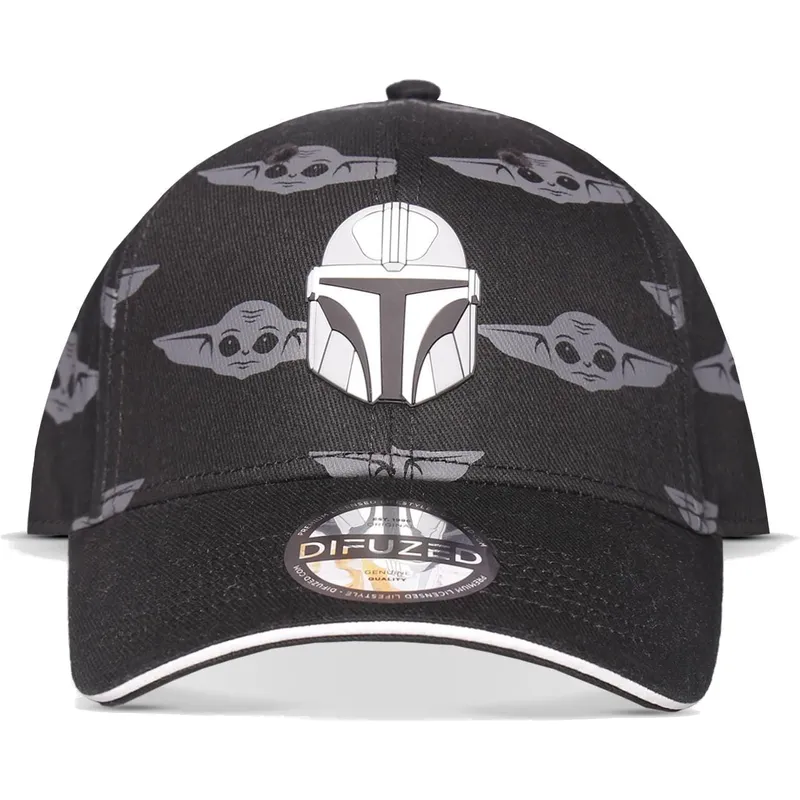 sort-snapback-kasket-med-buet-skygge-el-mandaloriano-din-djarin-star-wars-fra-difuzed