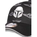 sort-snapback-kasket-med-buet-skygge-el-mandaloriano-din-djarin-star-wars-fra-difuzed