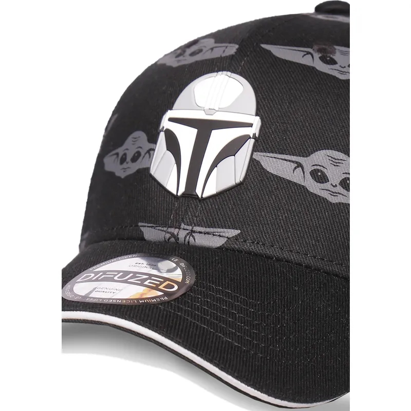 sort-snapback-kasket-med-buet-skygge-el-mandaloriano-din-djarin-star-wars-fra-difuzed