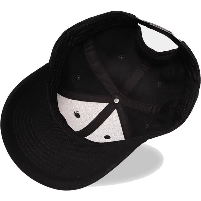 sort-buet-snapback-kasket-gold-logo-harry-potter-fra-difuzed