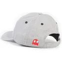 gra-justerbar-kasket-med-buet-skygge-logo-denim-pac-man-fra-difuzed