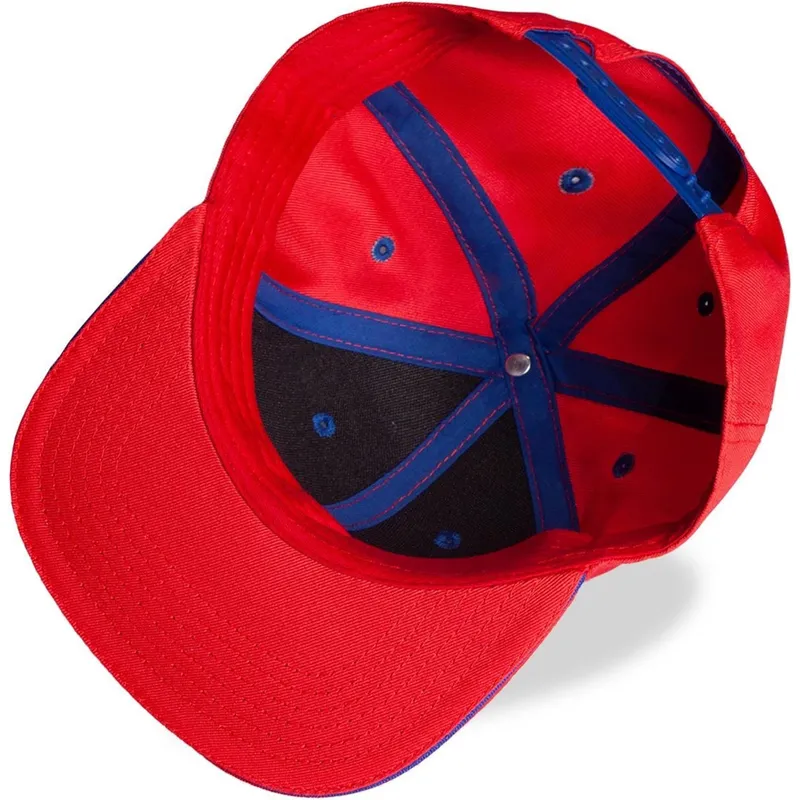 kasketter-flad-rod-snapback-til-barn-af-difuzed