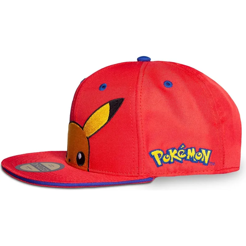 kasketter-flad-rod-snapback-til-barn-af-difuzed