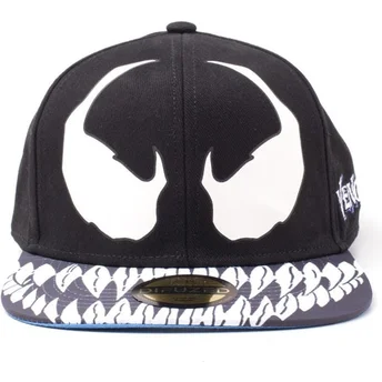flad-sort-snapback-kasket-venom-marvel-comics-fra-difuzed