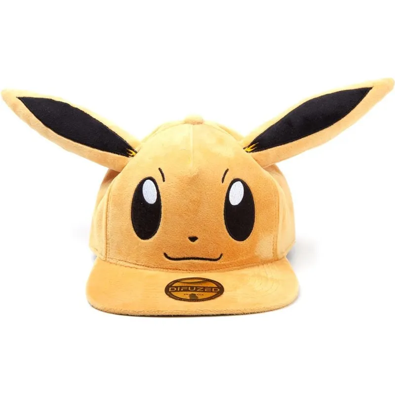 brun-flat-cap-snapback-eevee-plush-pokemon-fra-difuzed