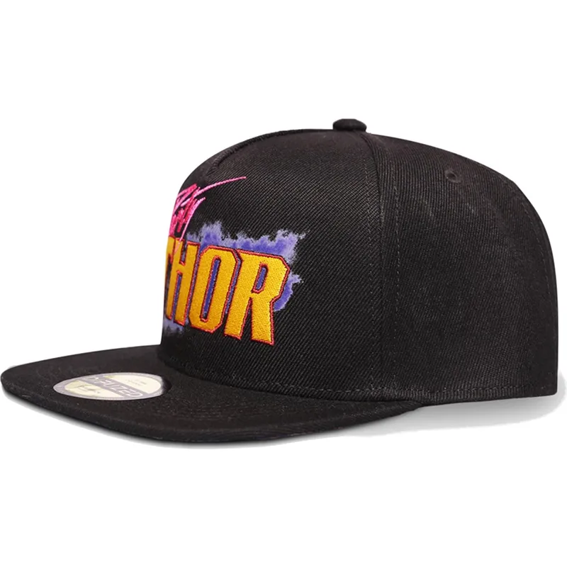 flad-sort-snapback-kasket-thor-party-what-if-marvel-comics-fra-difuzed