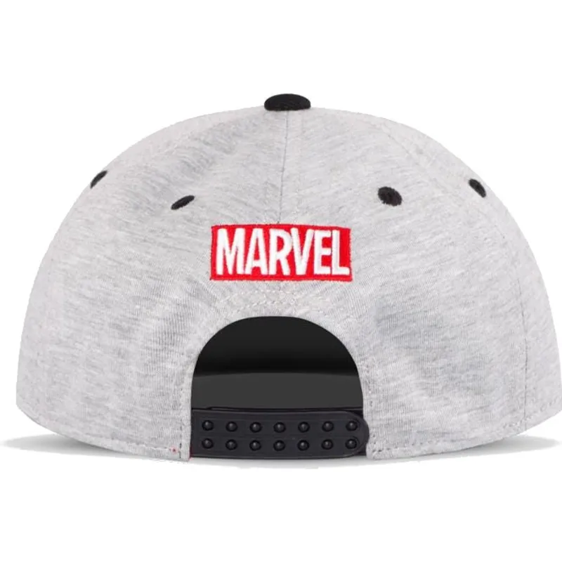 gra-og-sort-flat-cap-snapback-spider-man-japanese-marvel-comics-fra-difuzed