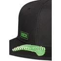 sort-flad-snapback-kasket-xbox-visor-controller-microsoft-fra-difuzed