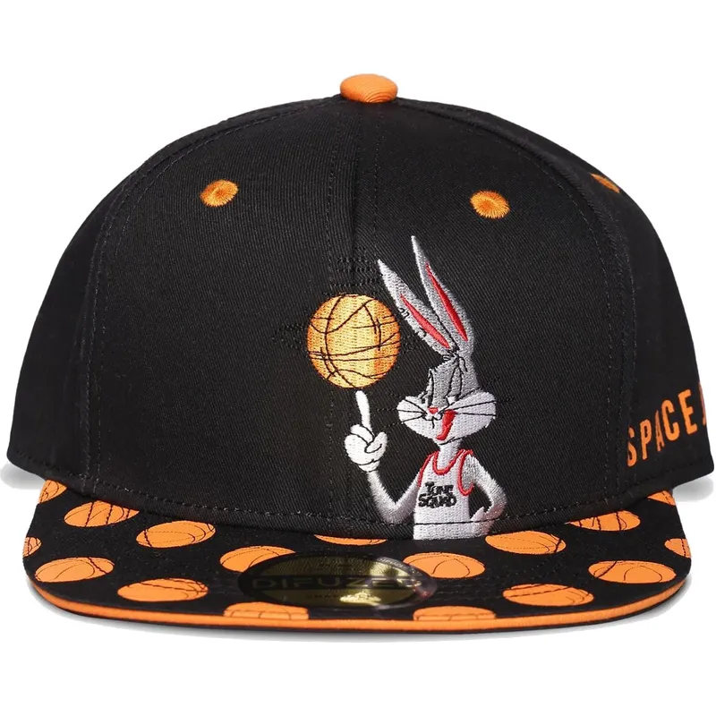 sort-flat-snapback-kasket-bugs-bunny-space-jam-looney-tunes-fra-difuzed