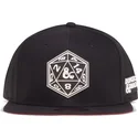 sort-flad-snapback-kasket-dice-dungeons-dragons-fra-difuzed