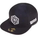 sort-flad-snapback-kasket-dice-dungeons-dragons-fra-difuzed