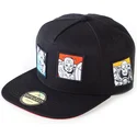 sort-snapback-kasket-med-flad-skygge-retro-avengers-marvel-comics-fra-difuzed