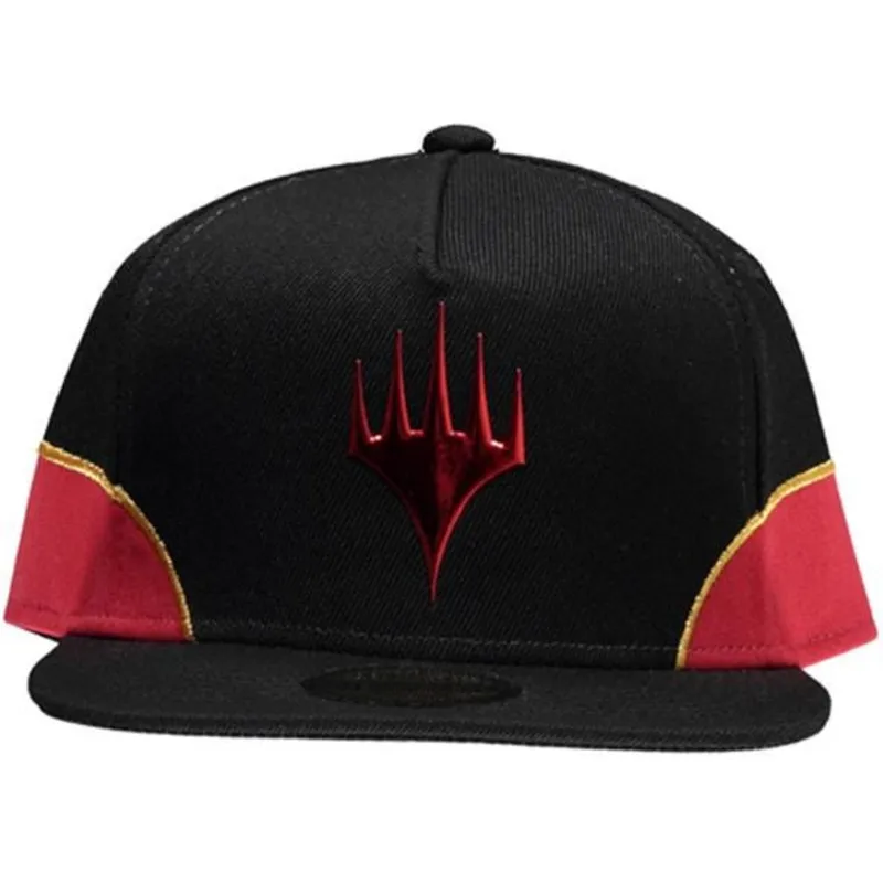 flad-sort-og-rod-snapback-kasket-chandra-magic-the-gathering-fra-difuzed