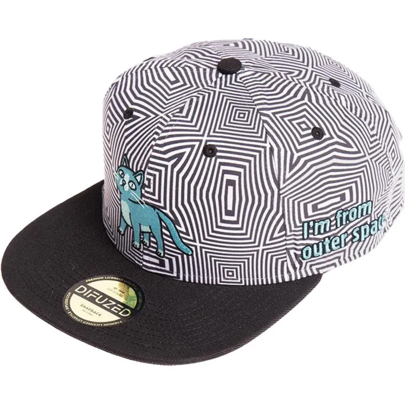 kasketter-flad-hvid-snapback-af-difuzed kasketter-flad-hvid-snapback-af-difuzed