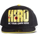 flad-sort-snapback-kasket-pikachu-be-your-own-hero-olympics-pokemon-fra-difuzed