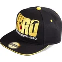 flad-sort-snapback-kasket-pikachu-be-your-own-hero-olympics-pokemon-fra-difuzed