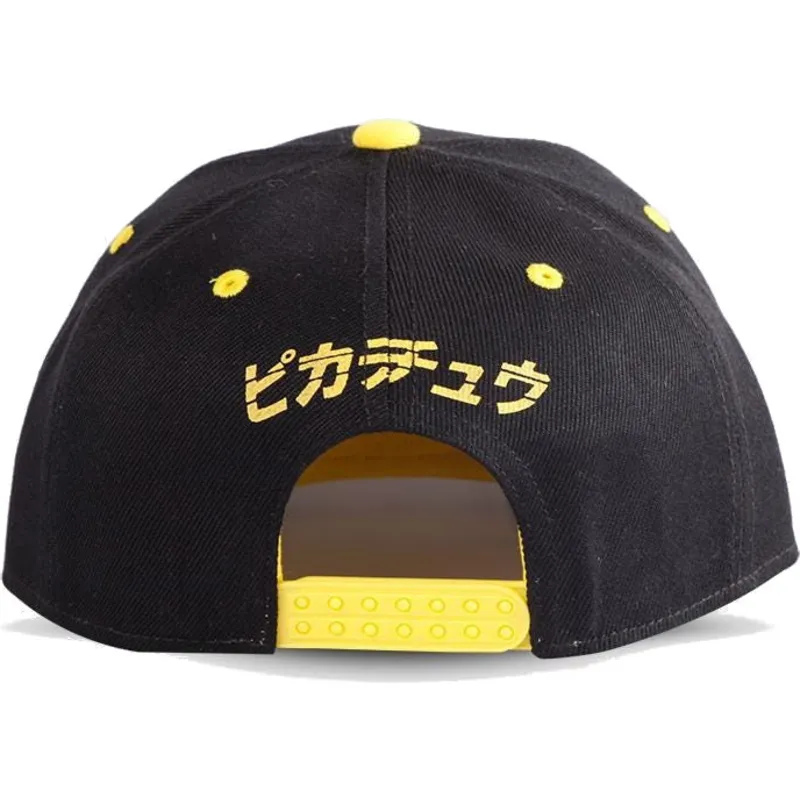 flad-sort-snapback-kasket-pikachu-be-your-own-hero-olympics-pokemon-fra-difuzed