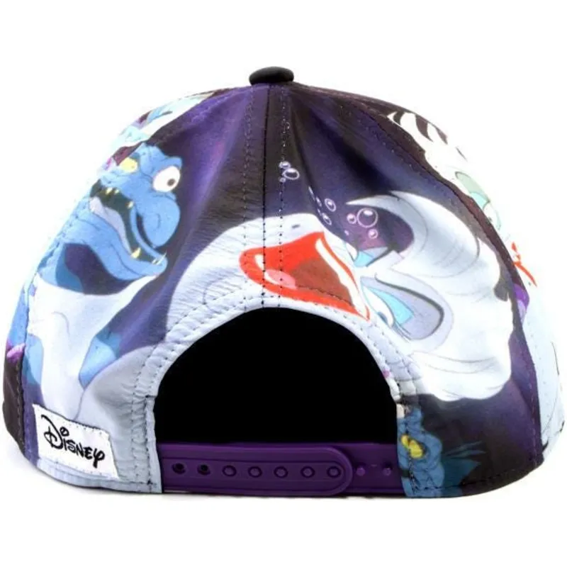 flad-sort-snapback-kasket-ursula-den-lille-satisfying-disney-fra-difuzed