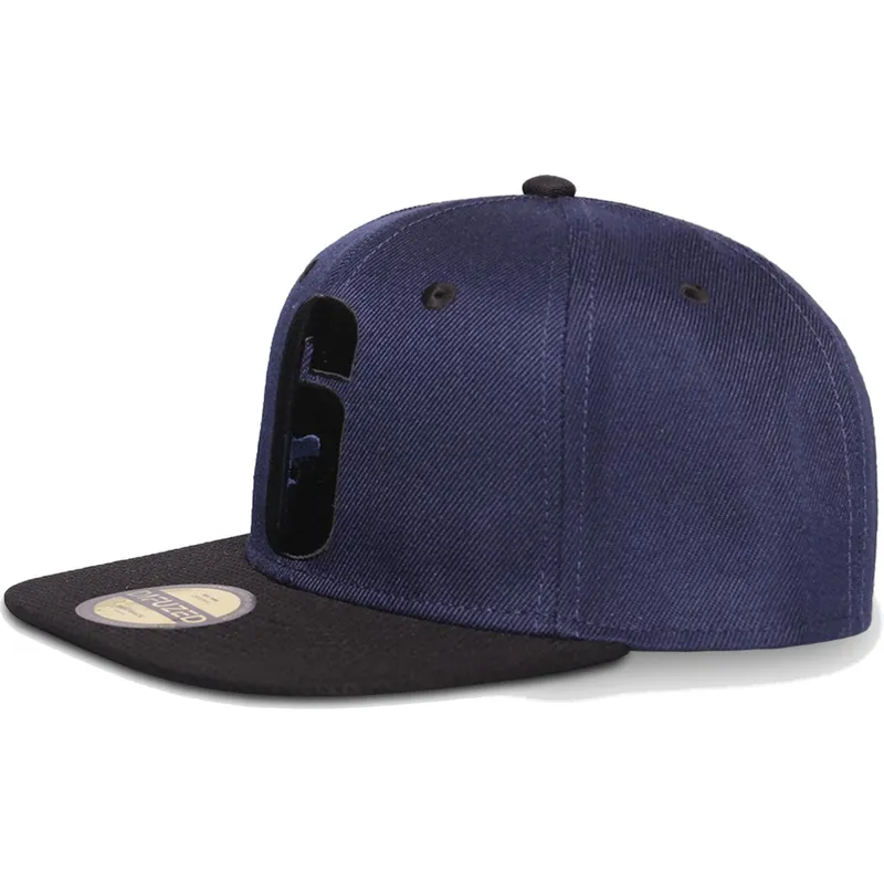 kasketter-flad-marinebla-snapback-af-difuzed