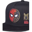 sort-fladskygget-snapback-kasket-til-drenge-spider-man-marvel-comics-fra-difuzed