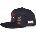 sort-fladskygget-snapback-kasket-til-drenge-spider-man-marvel-comics-fra-difuzed